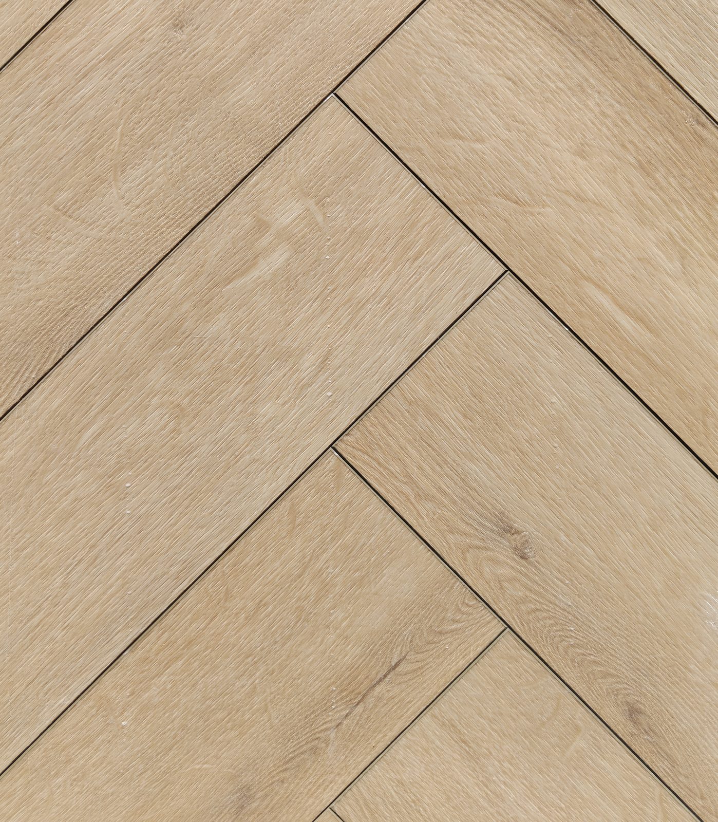 TechFloor Atlantic Visgraat 24201: visgraat PVC vloer in lichte zandkleurige eiken-look
