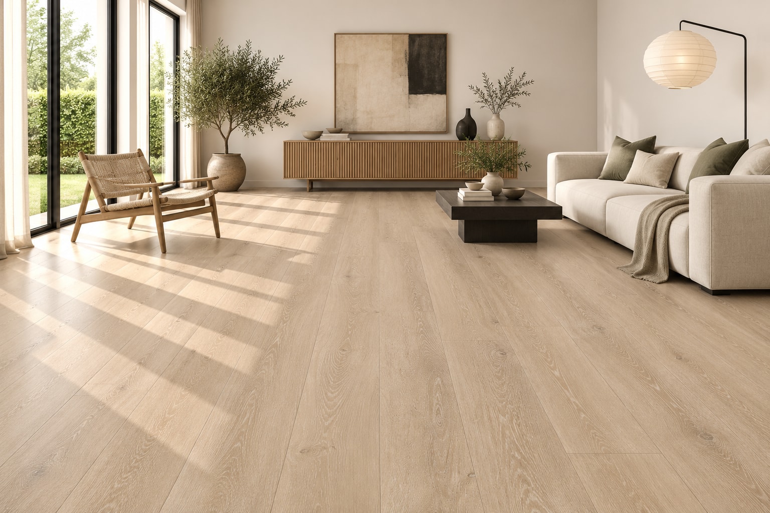 TechFloor Pacific Rechte Plank 14905 Tacoma: sfeerimpressie van een woonkamer met deze vloer